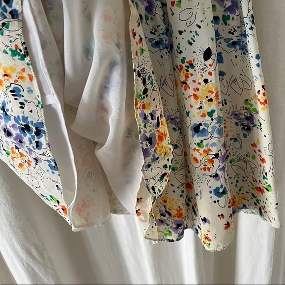 Juicy Couture Silk Watercolor Floral Mini Dress - Picture 3 of 7